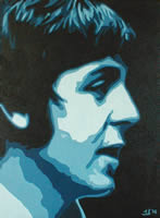 Paul McCartney oil painting