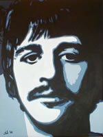 Ringo Starr in 1967 oil painting