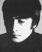 John Lennon from A Hard Day's Night oil painting
