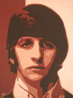Ringo Starr oil painting