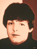 Paul McCartney oil painting