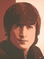 John Lennon oil painting